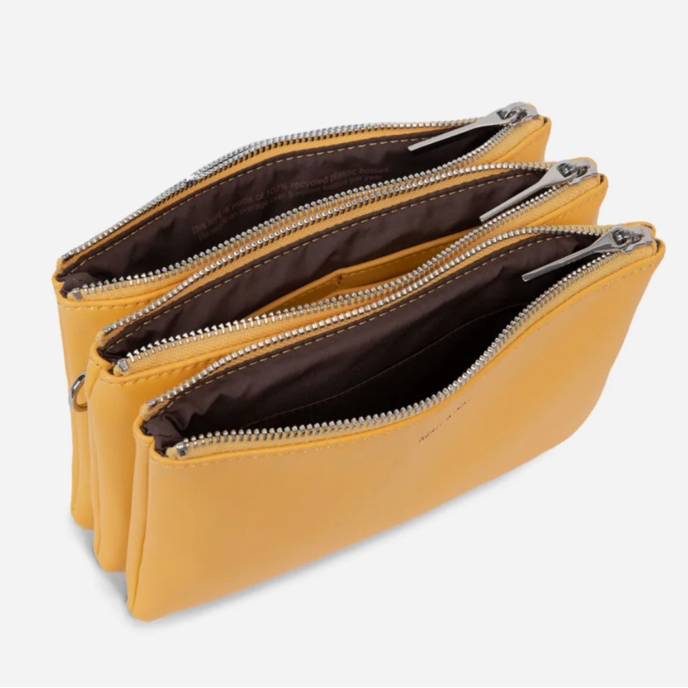 MATT & NAT Vegan Crossbody “Triplet” in Citrine - Picture 3 of 3